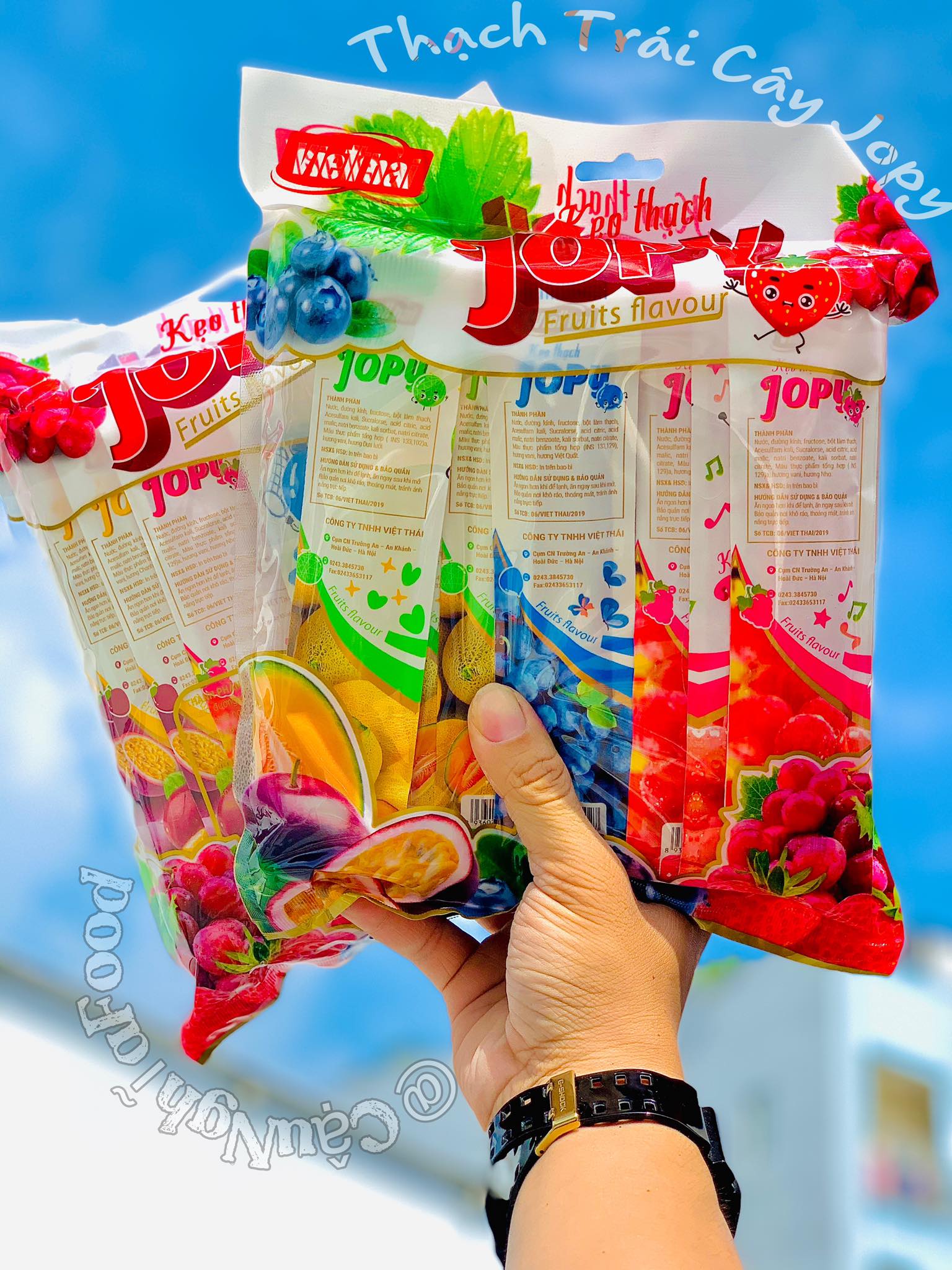 [ Rẻ Vô Địch ]Thạch giòn dai Zai Zai rau câu JOPY vị trái cây 800g / gói . Date mới nhất