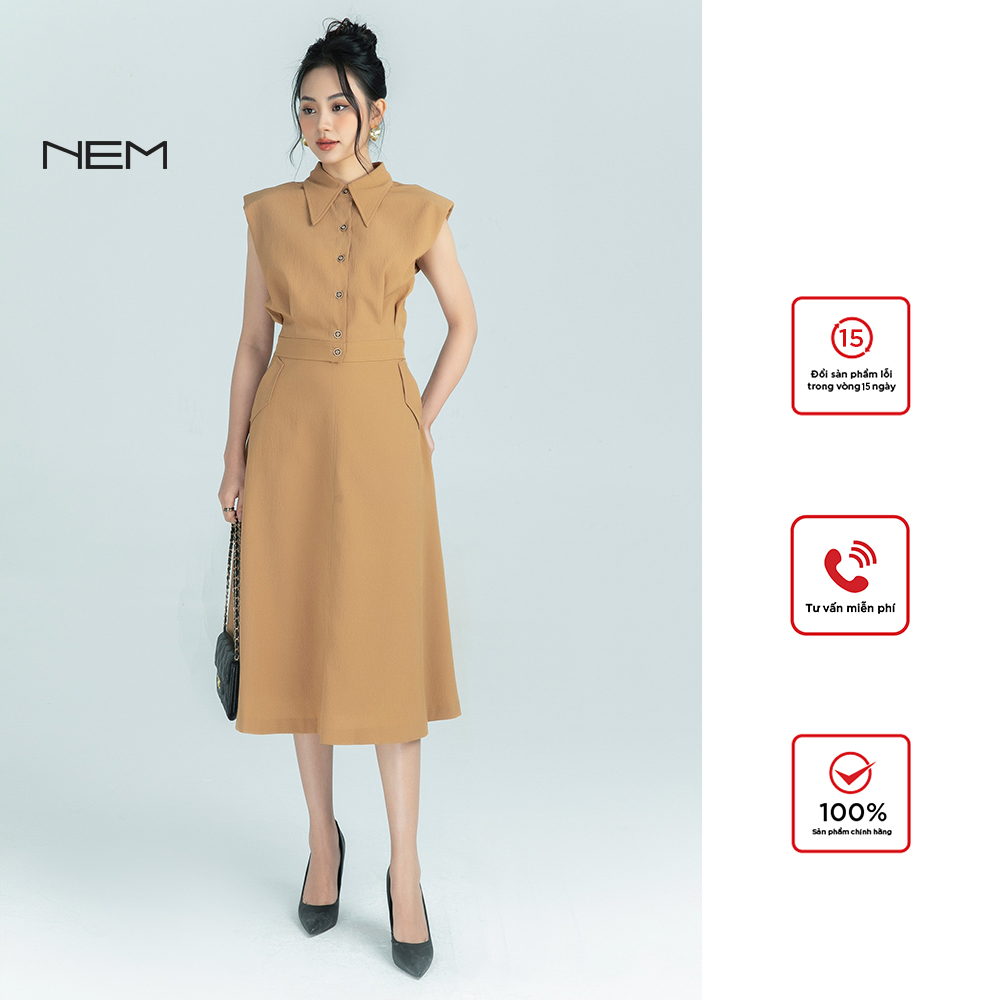 Đầm công sở NEM Fashion tay ngắn D40982 - Đầm, váy nữ | ThờiTrangNữ.vn