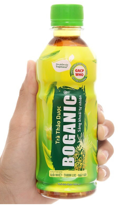 Trà thảo dược mát gan thanh nhiệt giải độc Boganic Traphaco chai 290ml