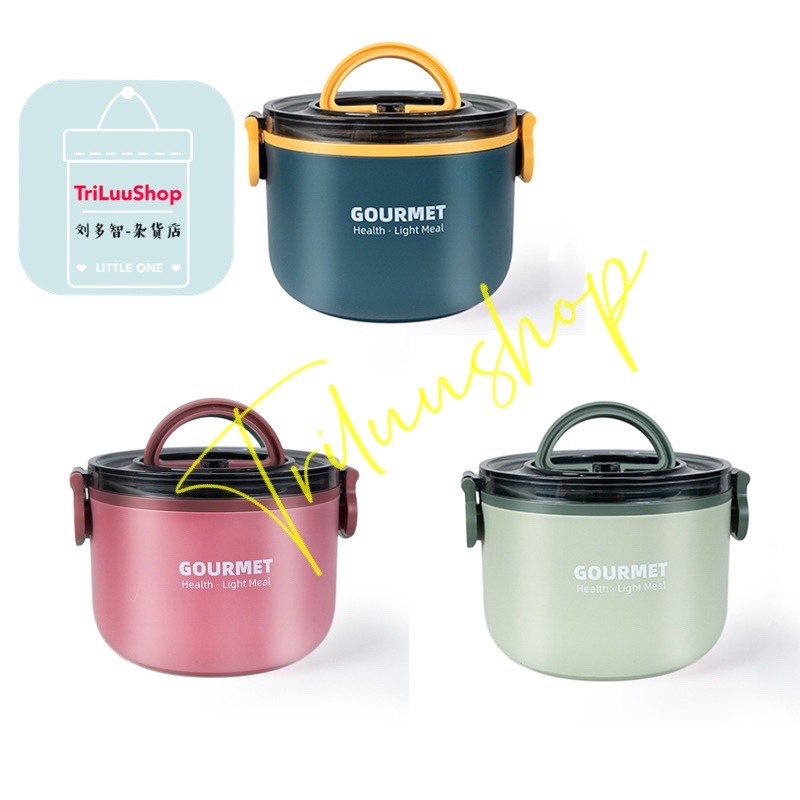 Camen giữ nhiệt 1 ngăn 1000ml cao cấp sus304 tặng kèm muỗng và túi giữ nhiệt