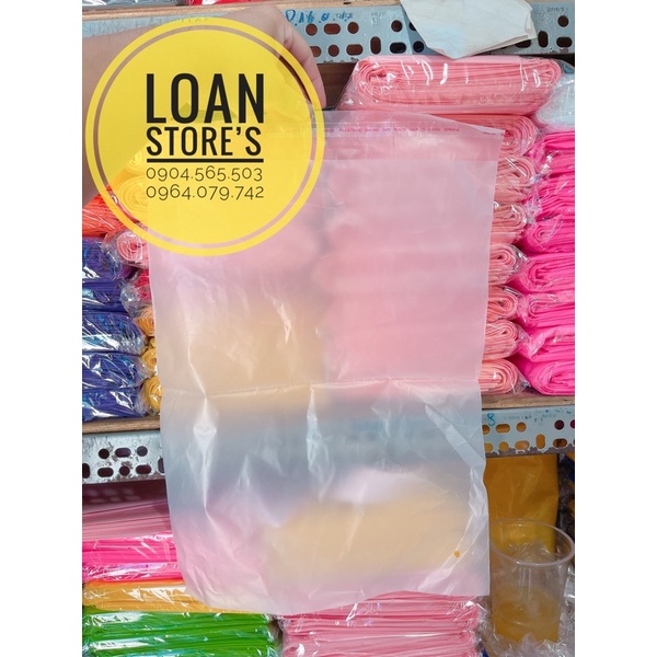 10kg túi trong mờ băng keo dán miệng