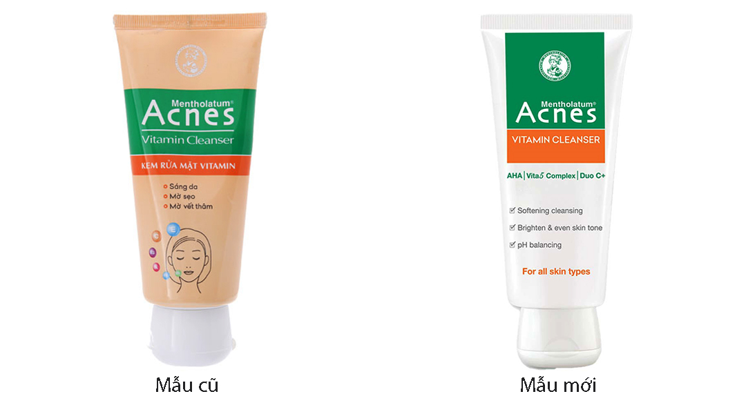 Sữa rửa mặt Acnes vàng 100g