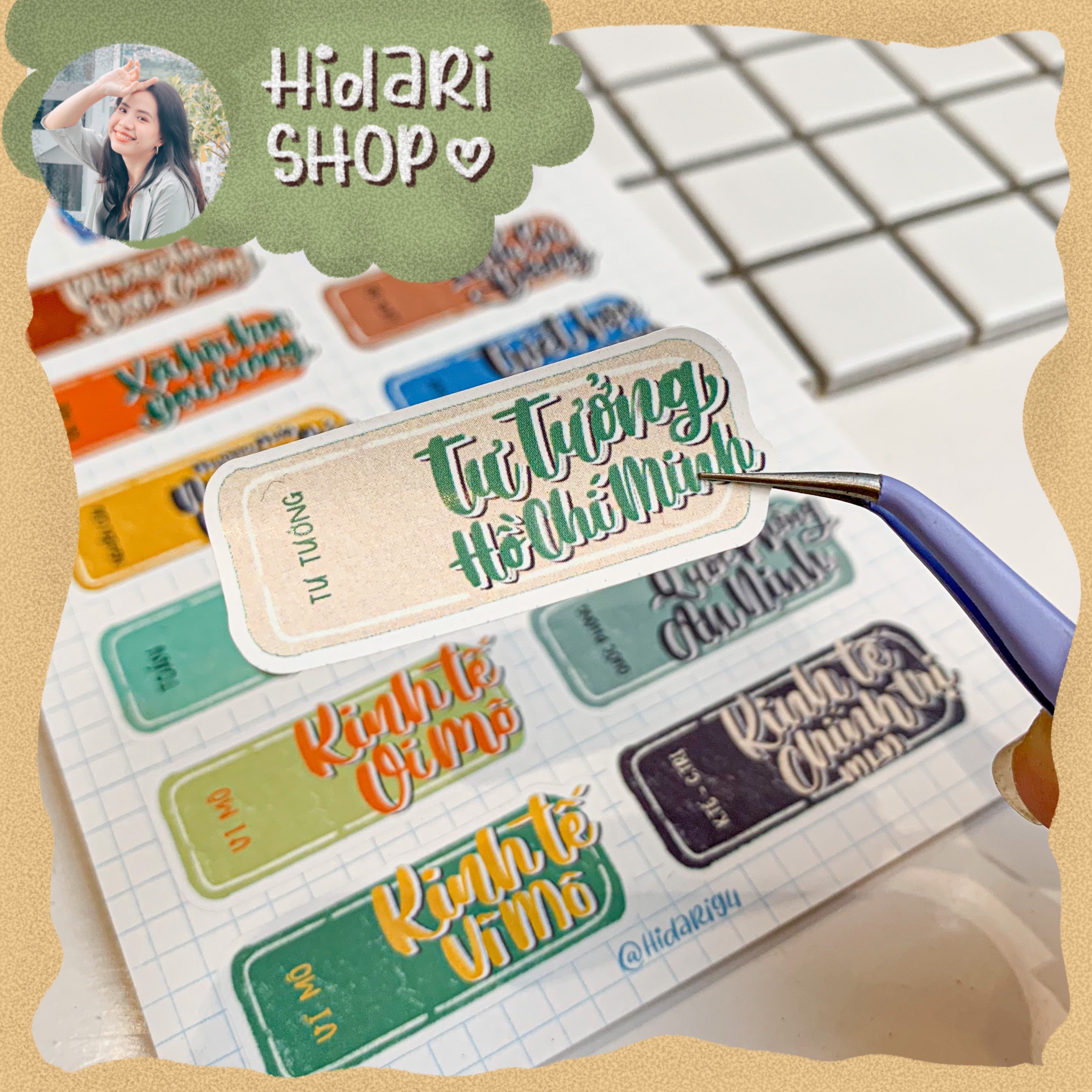 Sticker Môn Đại Cương ở Đại Học - Hidari
