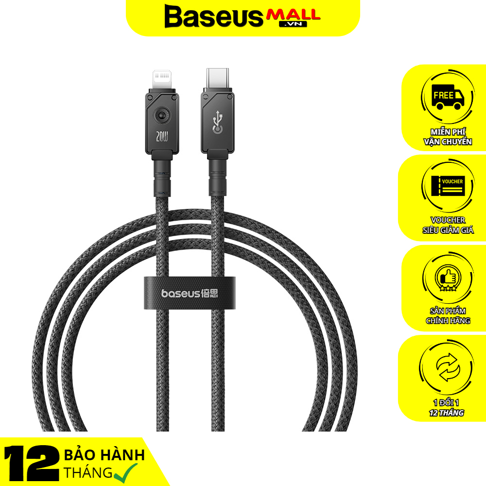 Cáp Sạc Nhanh C to iP Baseus Unbreakable Series Fast Charging Data Cable Type-C to iP 20W