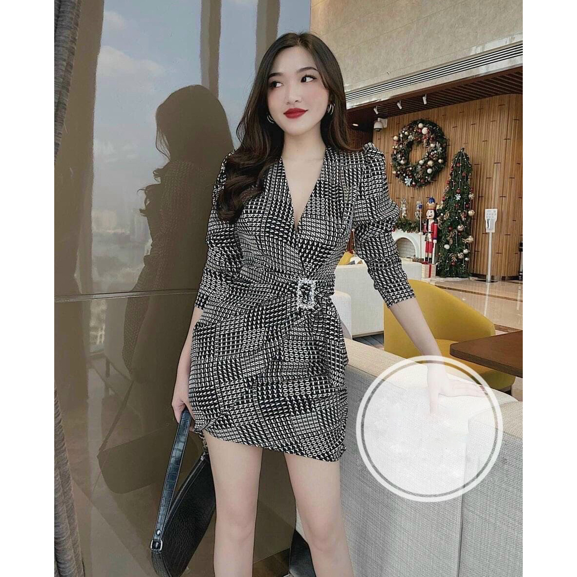 [Đầm Mới] Đầm Ôm Body Tay Lỡ Kèm Khoen Eo Đắp Tà L-G Store Là 1 Sản Phẩm Thật Sự Phù Hợp Để Tới Công Sở, Đi Làm Hoặc Đi Chơi,Free Size Dưới 55kg,Phù Hợp Với Mọi Phong Cách.