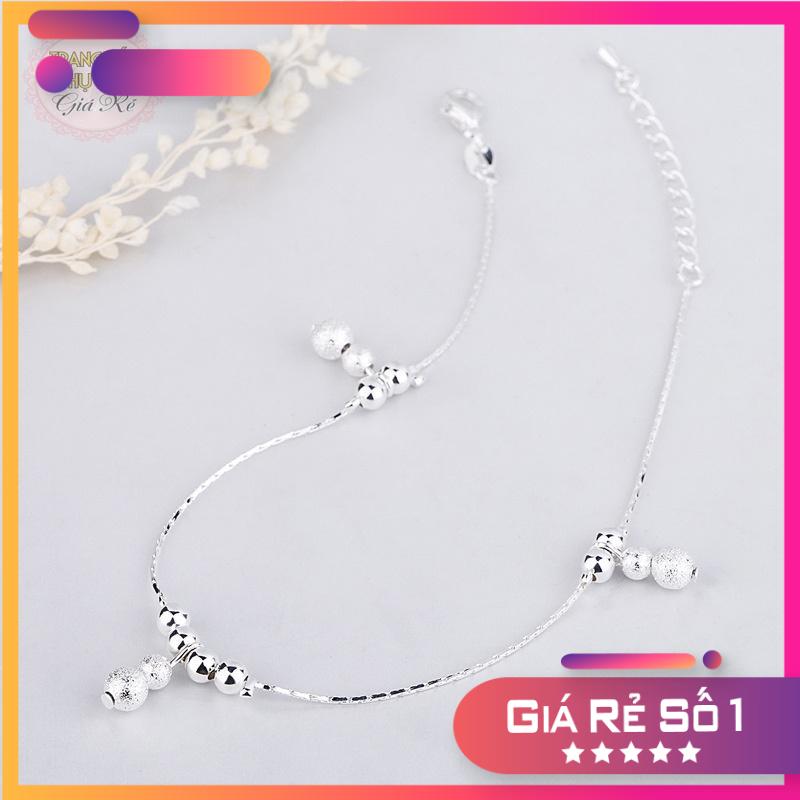Lắc chân bạc ý 925 thời trang hàn quốc
