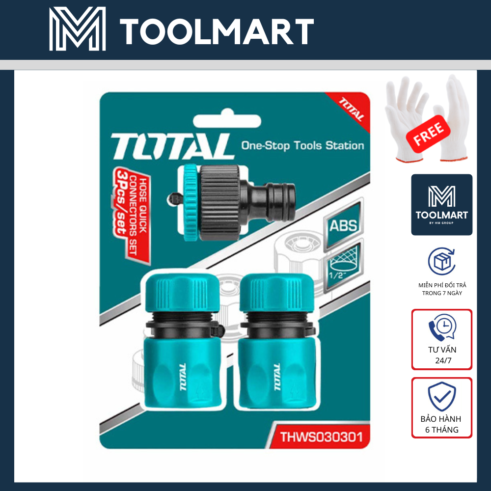 Bộ 3 khớp nối máy xịt rửa total - thws030301