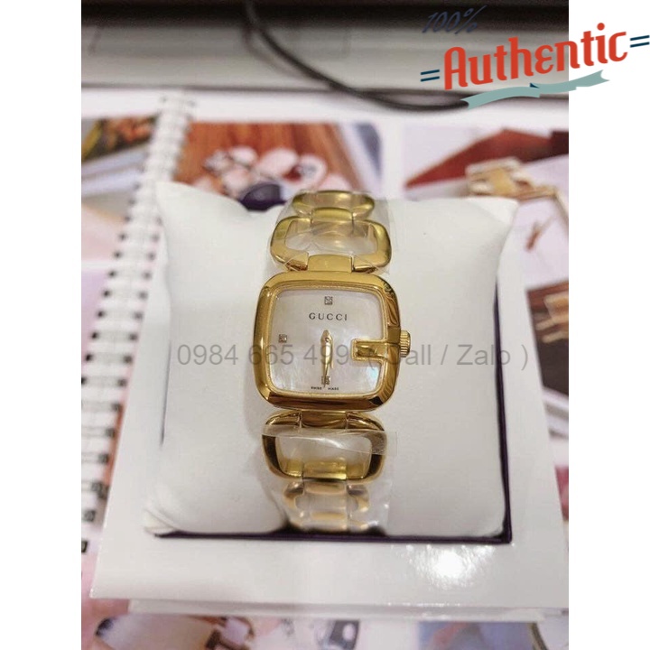 Đồng hồ nữ gucci g-gucci mother of pearl diamond ya125513