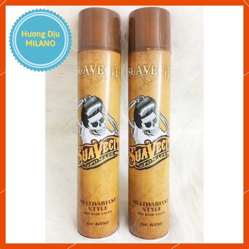 Keo gôm xịt giữ nếp tóc cứng suavecito 400ml