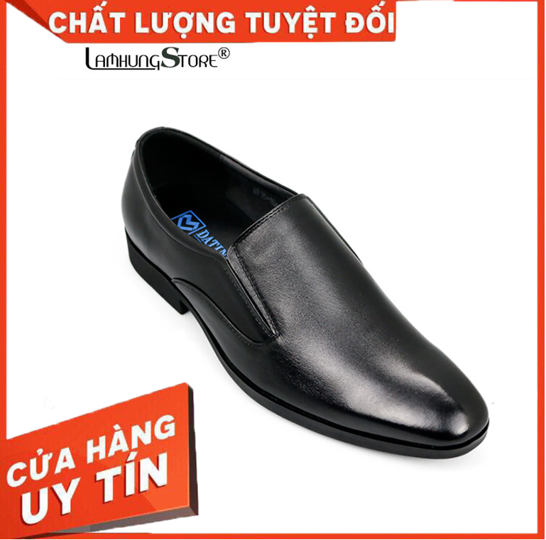 [HCM][Da thật] Giày tây nam da bò cao cấp giá rẻ [CAM KẾT HÌNH THẬT BẢO HÀNH CHÍNH HÃNG 12 THÁNG ĐƯỢC ĐỔI SIZE] LAMHUNGAV5068- đen giày tây nam với thiết kế lịch lãm sang trọng phù hợp đi làm công sở