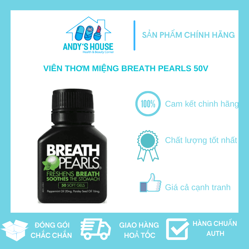 Viên Làm Thơm Miệng Breath Pearls 50v