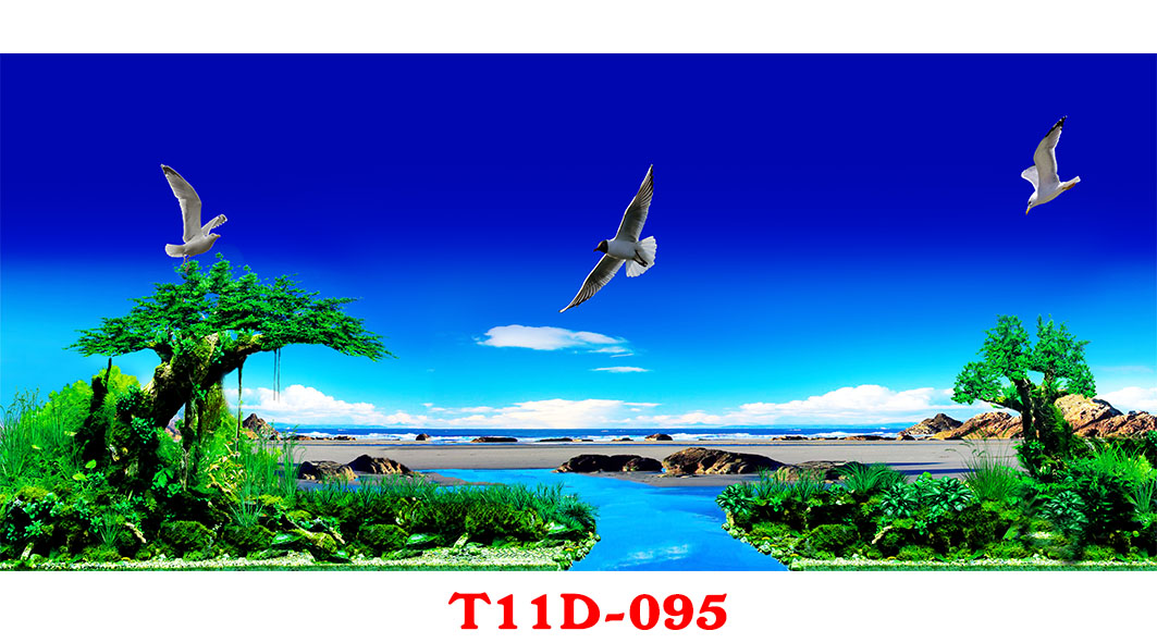 Tranh 3d bể cá t11d 095 fuil kích thước