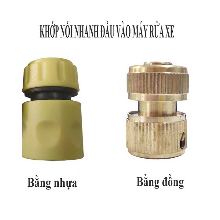 PHỤ KIỆN NỐI NHANH ĐẦU VÀO MÁY RỬA XE - NỐI NHANH DÂY CẤP NƯỚC MÁY RỬA XE, MÁY XỊT RỬA CAO ÁP