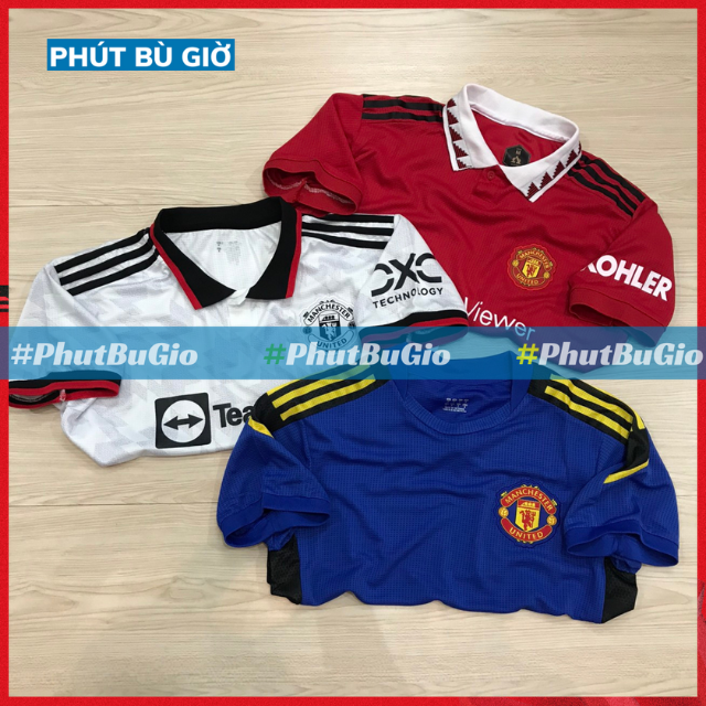[GIÁ TỐT] Bộ Quần Áo Bóng Đá/ Đá Banh MU / ManUtd Mẫu Mới Mùa 2022  - Phút Bù Giờ Sports