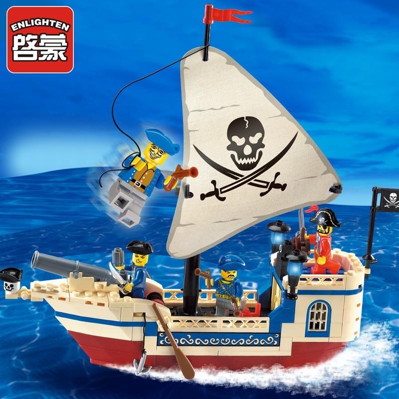 Đồ chơi- 188pcs - lego lắp ráp tàu cướp biển enlighten 304