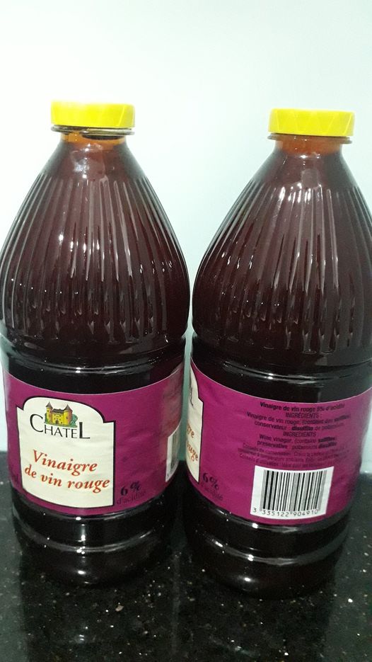 Giấm nho đỏ chatel red vinegar 750ml