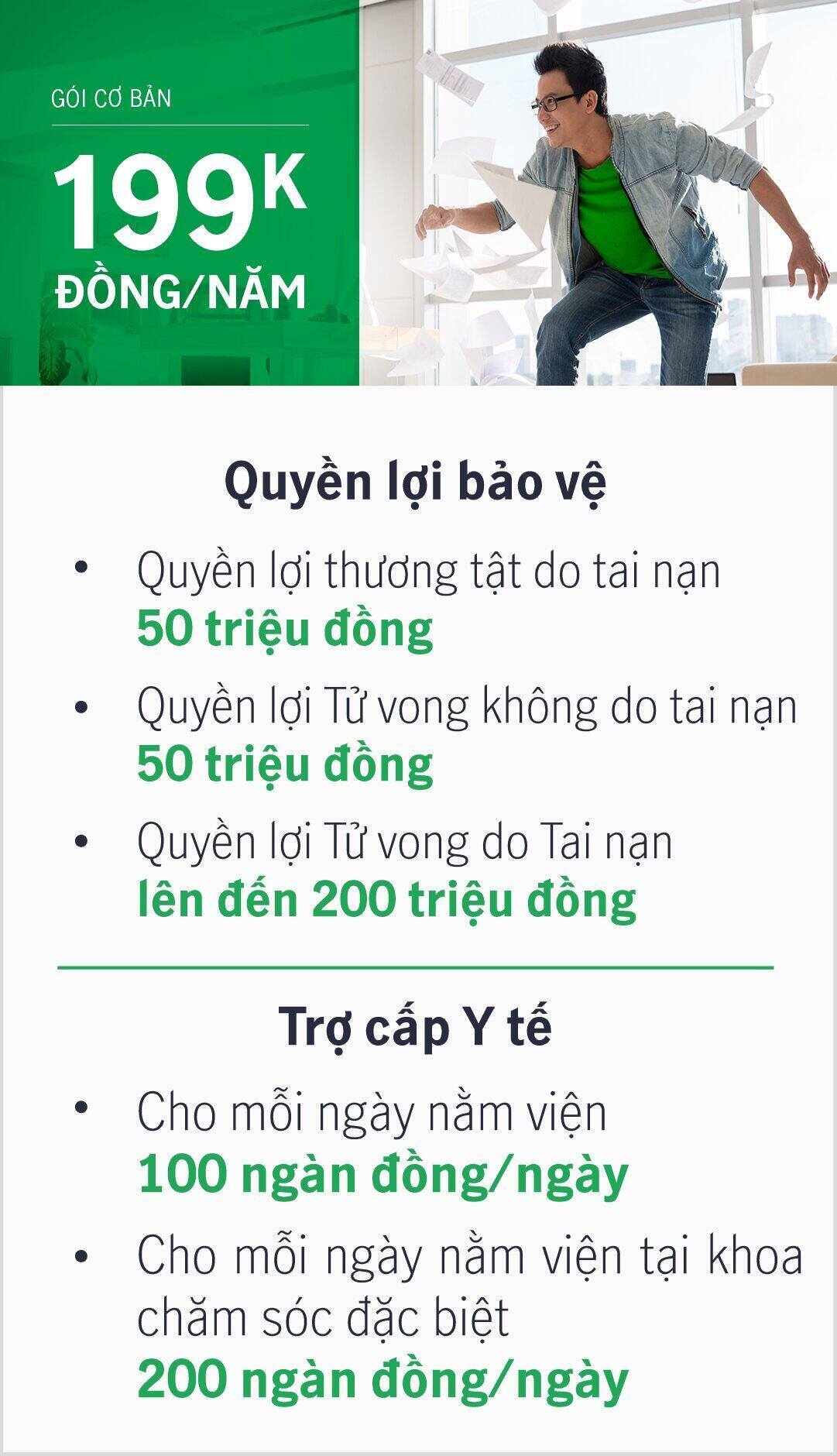 Bảo hiểm Manulife khởi đầu bảo vệ gói cơ bản 199k/năm- Bảo hiểm nhân thọ online