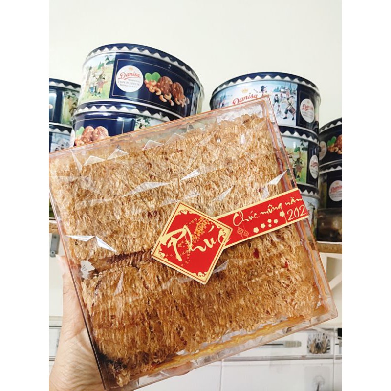 [HCM]Hộp Khô Mực Cán Tẩm Vị Nguyên Con 500Gr