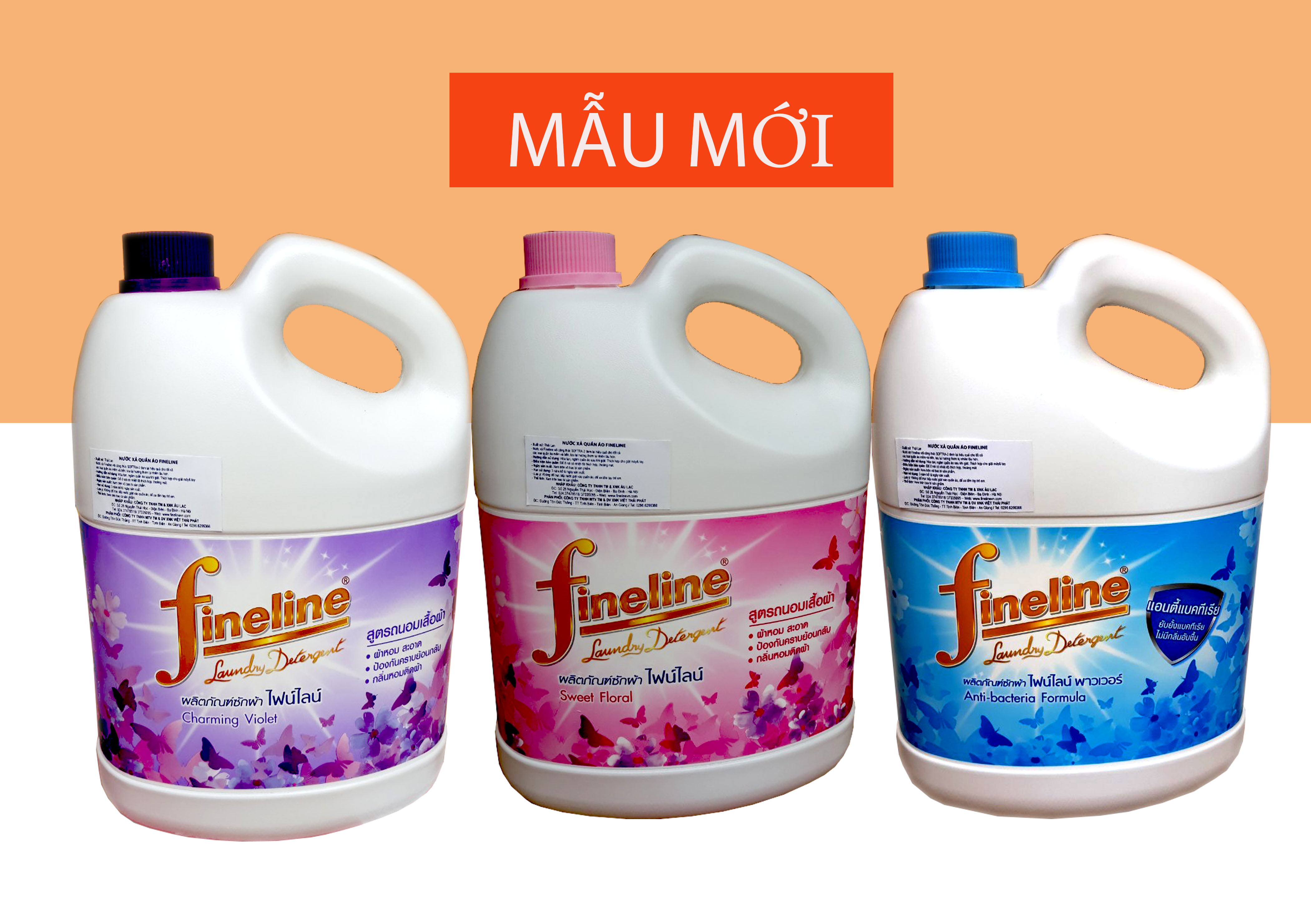 Nước Giặt Xả Fineline 3 lít Màu Xanh Thái Lan
