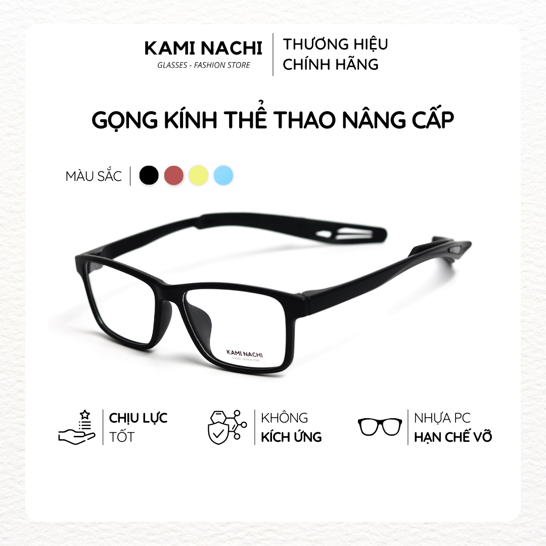 Gọng kính thể thao nâng cấp KAMI NACHI chuyên dụng cho người chơi thể thao, đá banh, bóng rổ