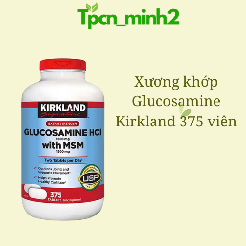  Viên uống xương khớp Glucosamine HCl 1500mg with MSM 1500mg 375 viên 