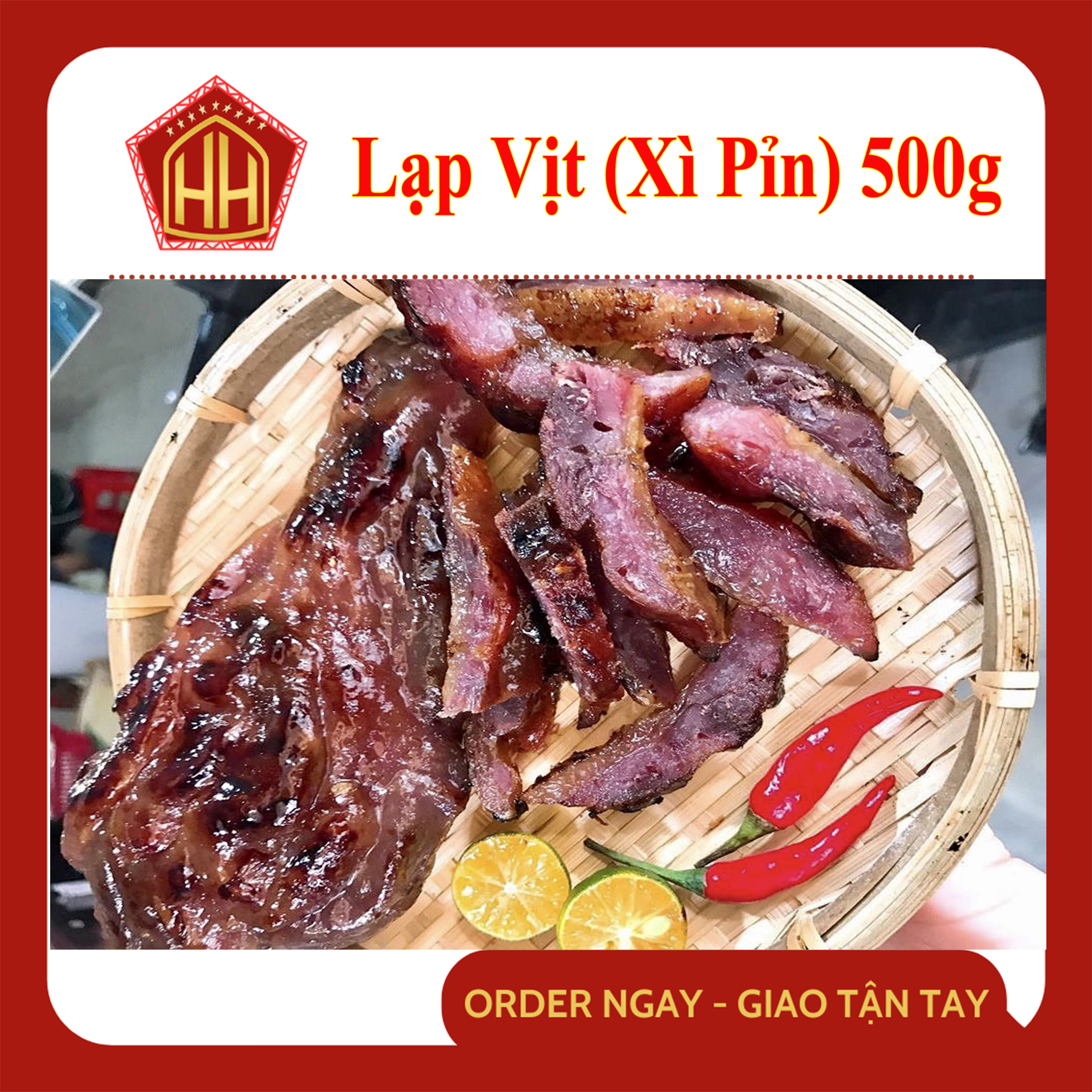 Lạp vịt - xì pỉn loại hảo hạng 500g - đúng vị người hoa