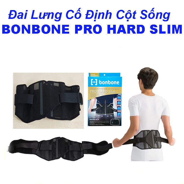 Đai Lưng Cột Sống Bonbone Pro Hard Slim Nhật Bản