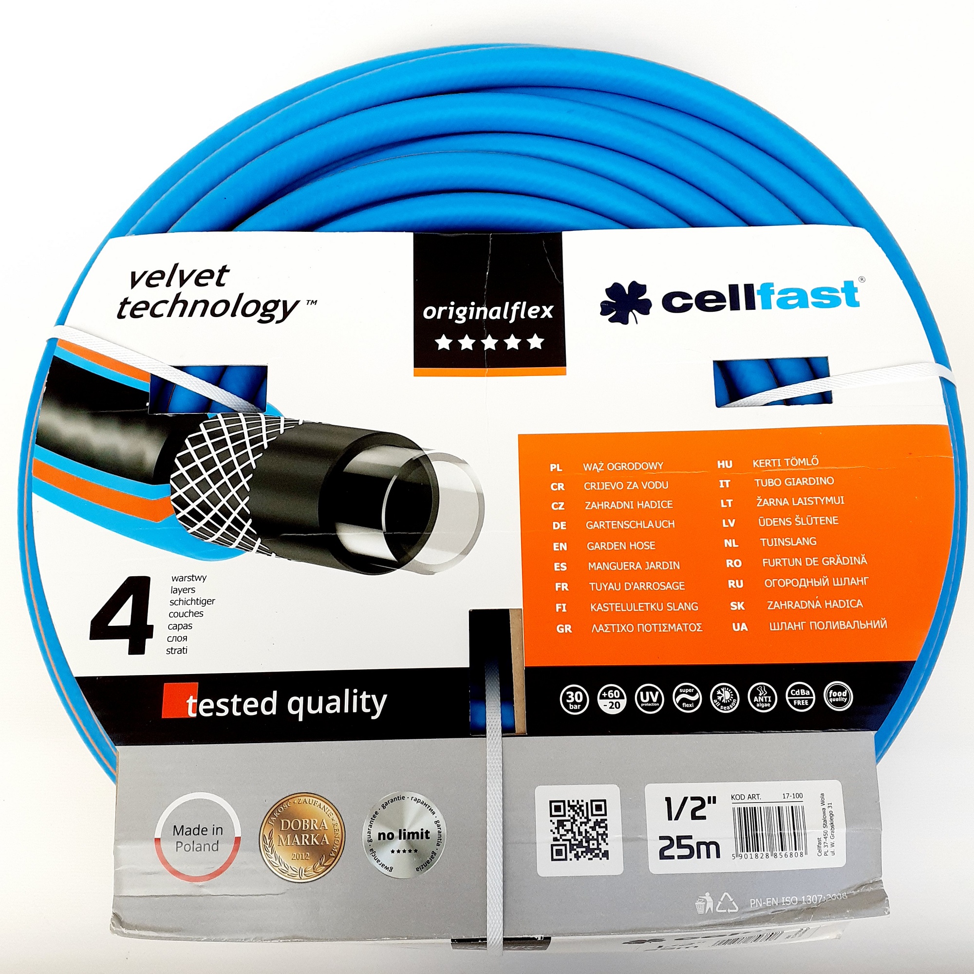 [HCM]Ống nước mềm 1/2" 4 lớp chống rêu Cellfast