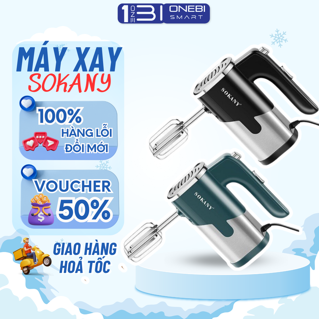 Máy đánh trứng cầm tay sokany 800w - 5 chế độ điều chỉnh, máy đánh cà phê, máy trộn kem, máy đánh kem trộn, máy đánh trứng mini
