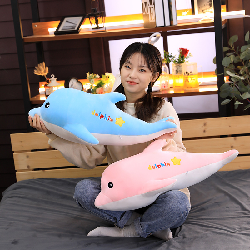 Cá Heo nhồi bông cao cấp - Dolphin - Gấu bông cá heo kích cỡ 50cm