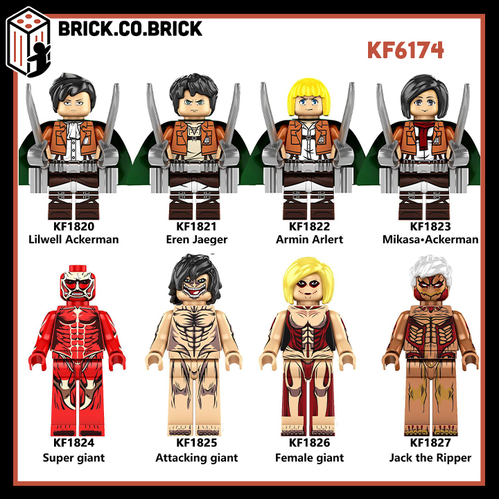Attack on Titan Đại chiến Titan Đồ chơi Lắp ráp Shingeki no Kyojin Eren Yeager KF6174