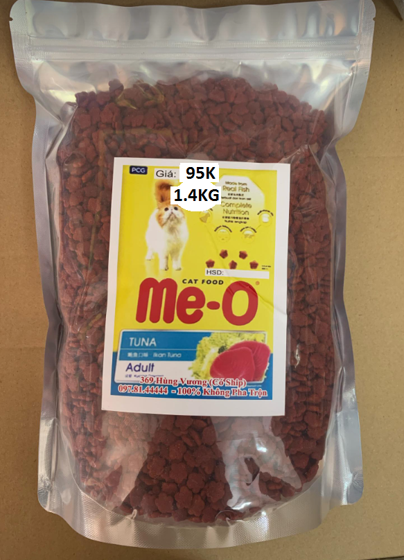 Thức Ăn Cho Mèo - Thức Ăn Hạt Cho Mèo Me-O 1.4KG CHIẾT KHÓA ZIP