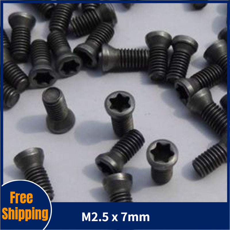 Cho Carbide Chèn 10 Cái M2.5 * 7 Mét Lathe Tool Insert Torx Cho 11ER /11IR Chất Lượng Cao Thương Hiệu Mới