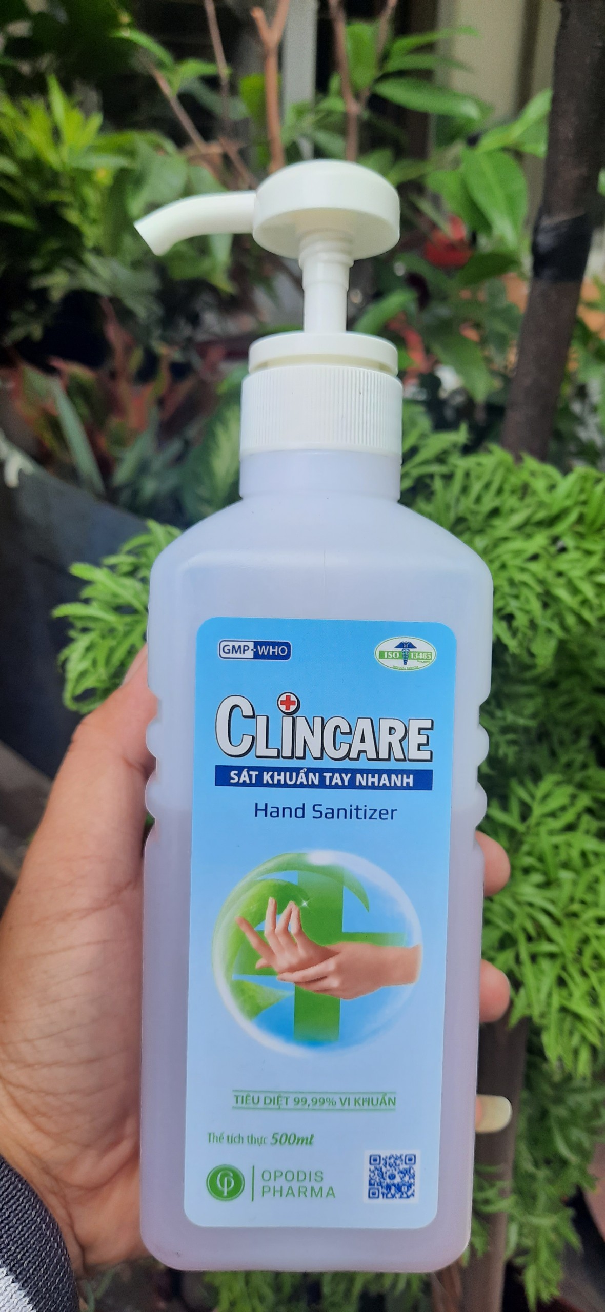 Dung dịch sát khuẩn tay nhanh clincare 500ml tiêu diệt 99.99% vi khuẩn