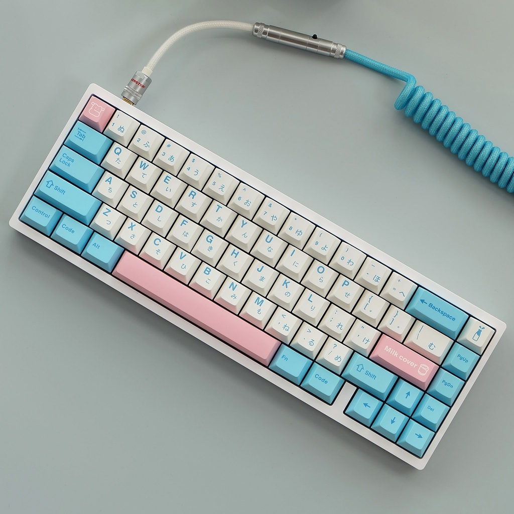 [Mã 1511ELSALE hoàn 7  đơn 300K] 140 nút bàn phím cơ PBT chủ đề MILK COVER