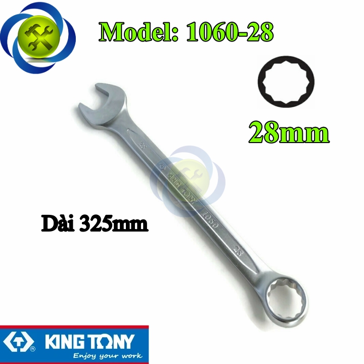Cờ lê vòng miệng 28mm kingtony 1060-28 dài 325mm