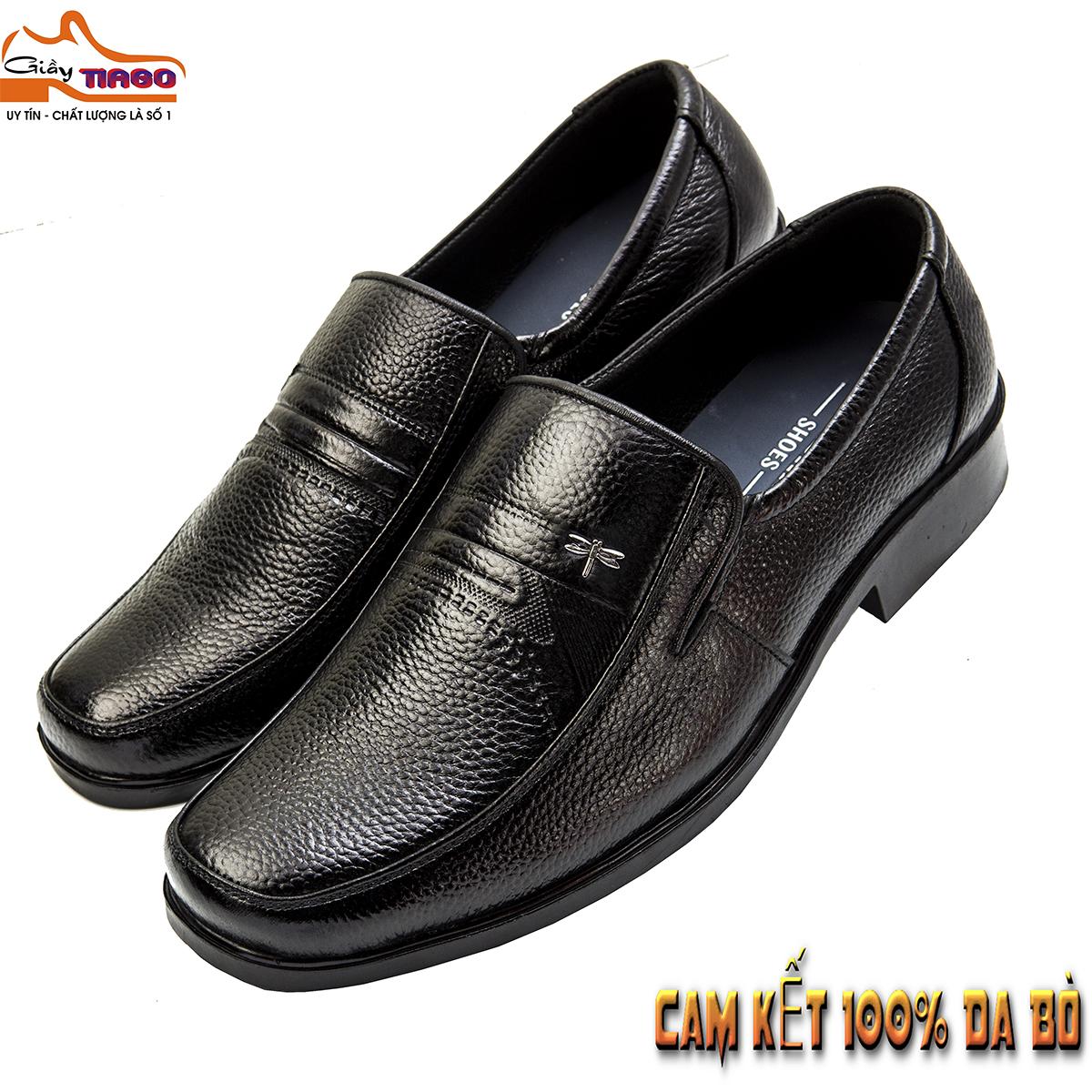 giày mọi nam da bò đế khâu