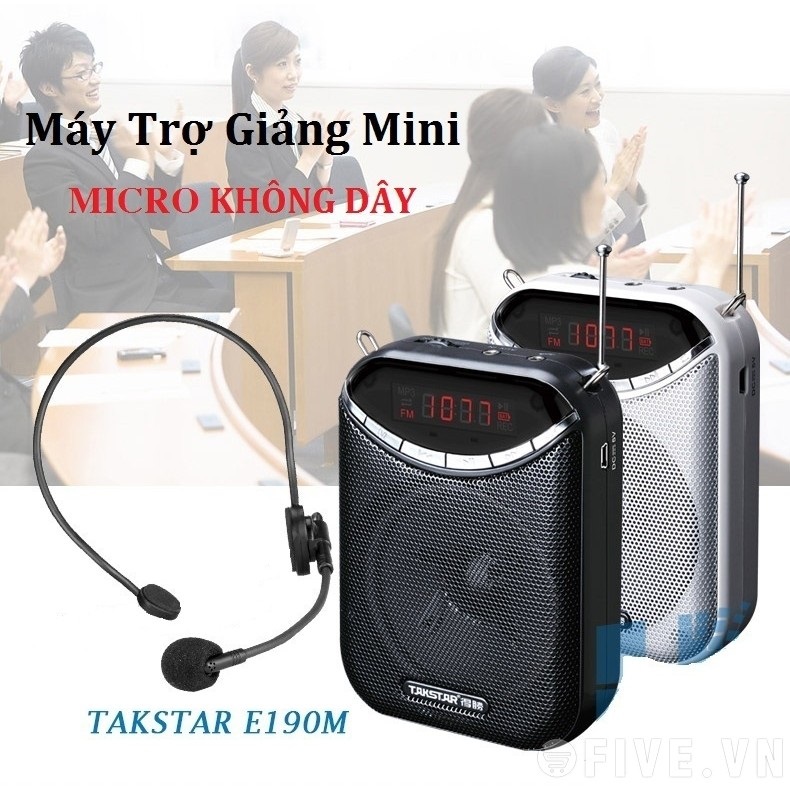 [HCM][ Chính Hãng ] Mic (Máy) Trợ Giảng Loa Trợ Giảng  Takstar E190M  Máy Trợ Giảng Không Dây Cao Cấp Tiện Lợi - Máy Trợ Giảng Không Dây Nhỏ Gọn Máy Trợ Giảng Không Dây E190M Phiên Bản Mới Âm Thanh Trong Trẻo Rõ Ràng Chống Hú SALE 50%