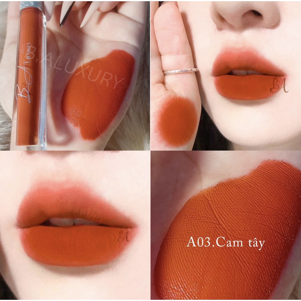 Son b.a luxury v3 - son kem hữu cơ siêu lì mềm môi không chì cao cấp full size