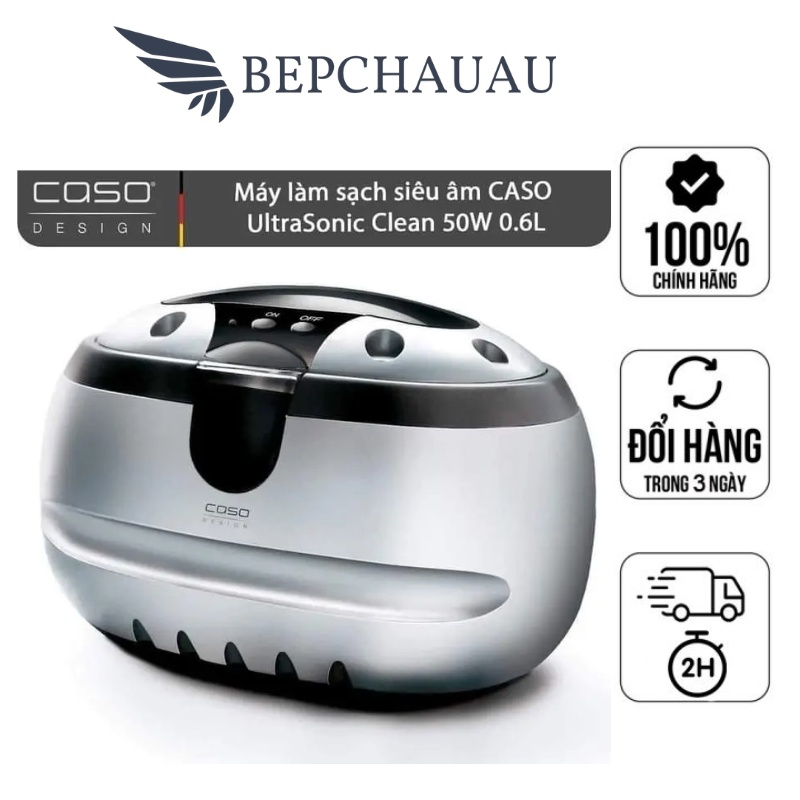 Máy Làm Sáng Trang Sức CASO UltraSonic Clean, Máy Vệ Sinh Đồ Trang Sức, Nhập Đức, BH 12 Tháng