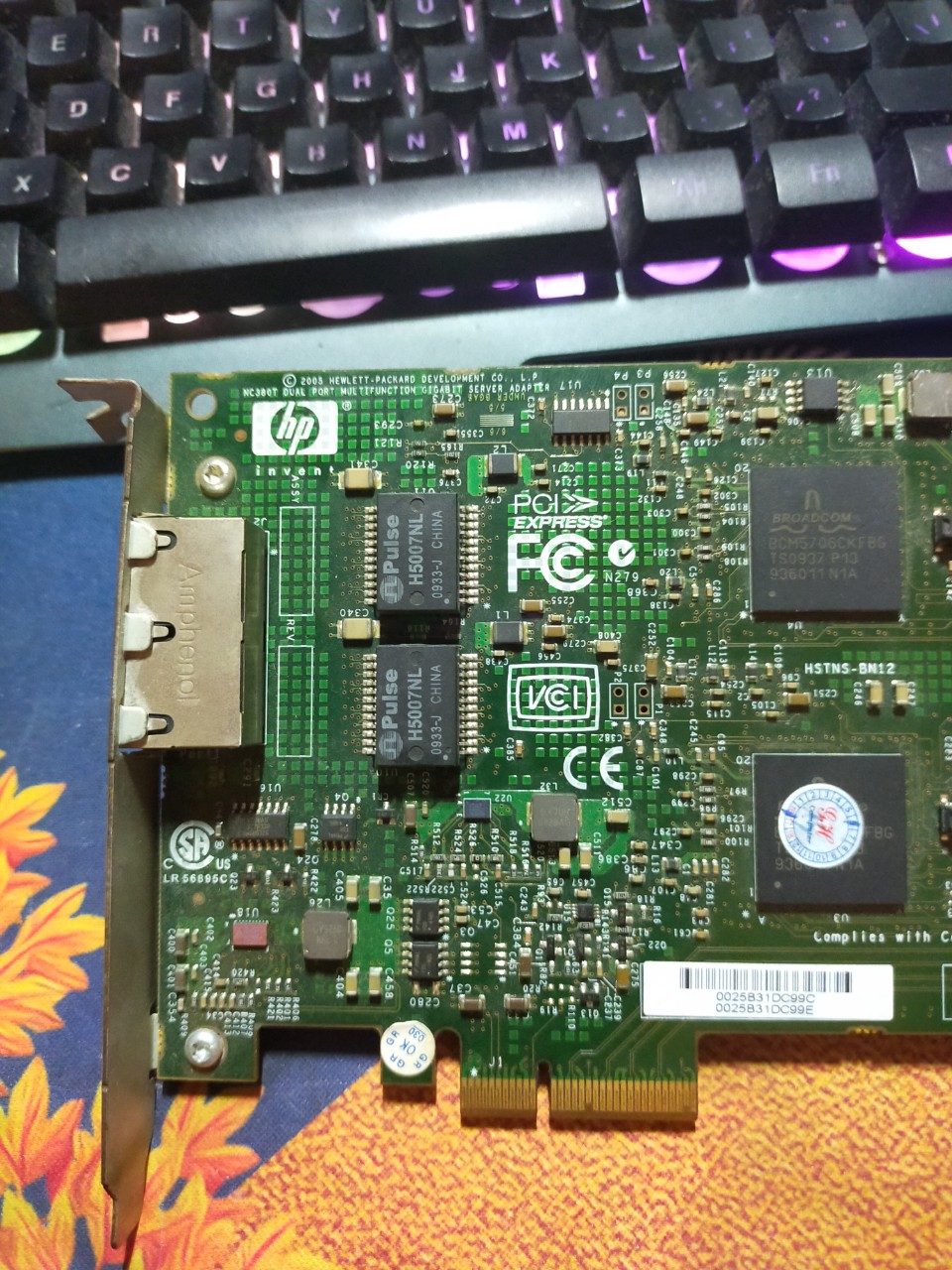 Card lan dual port hp nc380t pci express dual port multifunction gigabit server adapter
