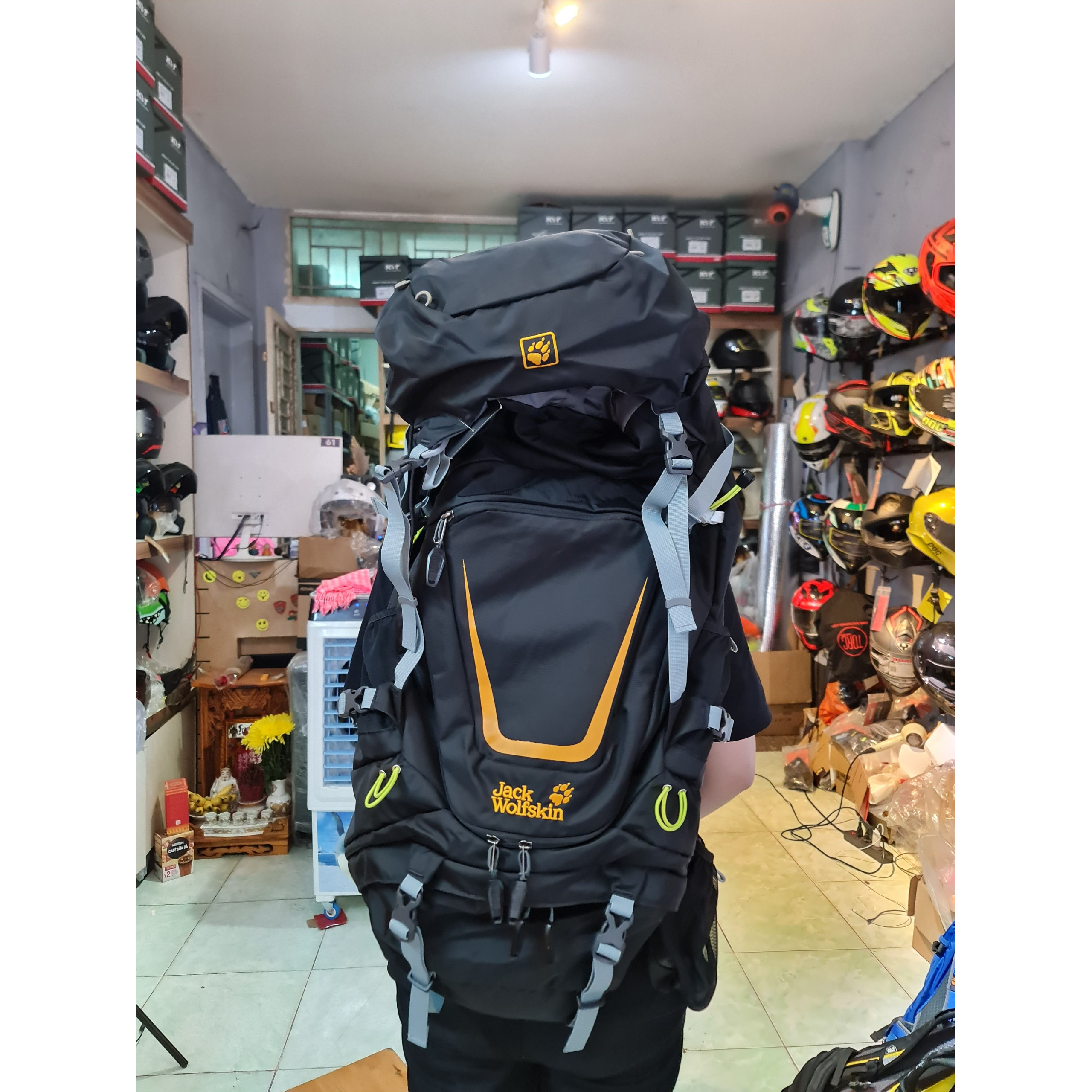 Balo du lịch,leo núi,trekking chính hãng Jack Wolfskin 60 lít