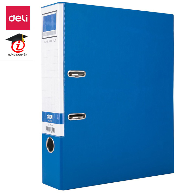 File càng cua deli khổ fc / a4 - 5cm/7cm - xanh dương đâm