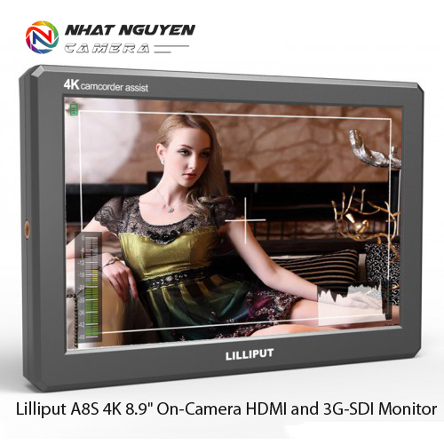 [HCM][Trả góp 0%]Màn hình Lilliput A8S 8.9 inch 4K HDMI và 3G-SDI -  Monitor Lilliput A8S - Bảo hành 12 tháng