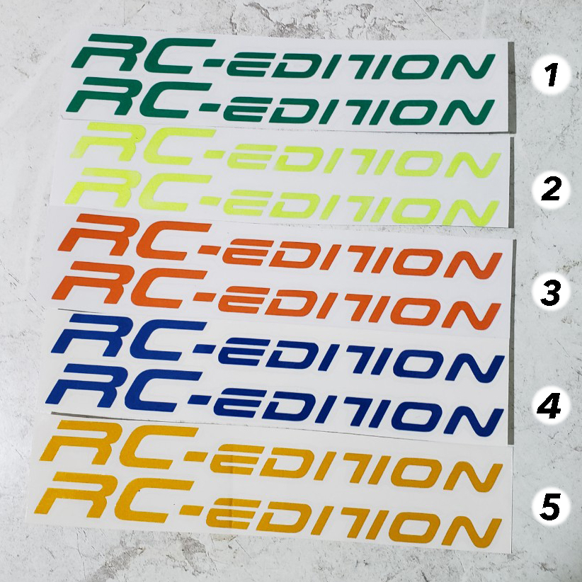 TEM DÁN PHUỘT , TEM DÁN GẤP RC EDITION CÓ PHẢN QUANG