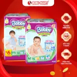 Tã Bỉm Quần Bobby Lõi Nén Mỏng Siêu Khô Thoáng Thâm Hút Tốt Size M76 L48 XL44 XXL32 (Giao bao bì ngẫu nhiên) - Bibo Mart