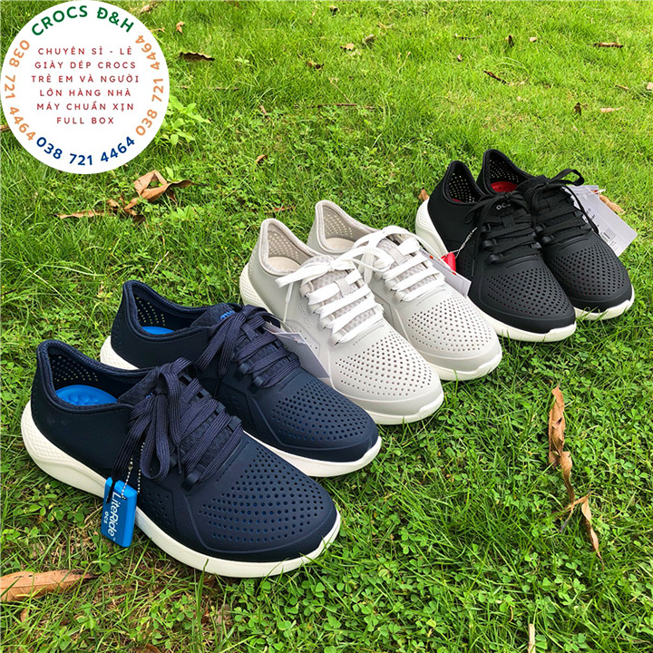 Giày dép crocs - giày nhựa crocs literide pacer cho cả nam và nữ, chống thấm nước, chống trơn trượt, chống hôi chân, hàng nhà máy xuất xịn, đầy đủ hộp hoặc túi crocs