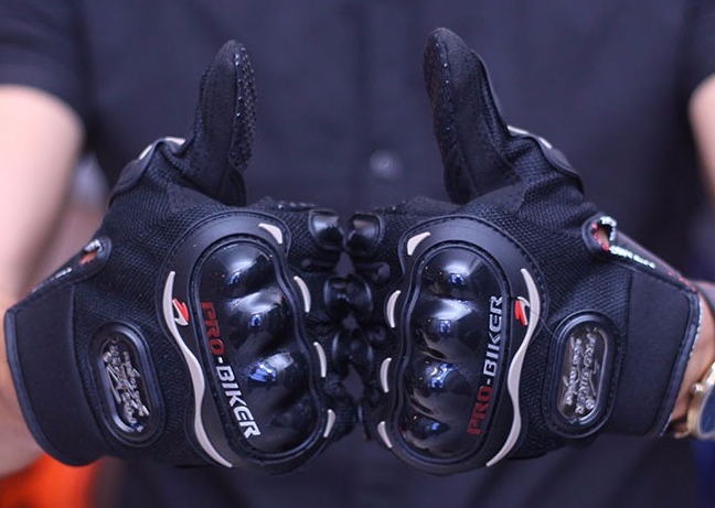 Bán Sỉ - Găng Tay Motor Pro-Biker - Kawasaki - Monster - Ktm - Alpinestar - F.O.X Dài Ngón, Gù Cứng, Bao Tay Thể Thao