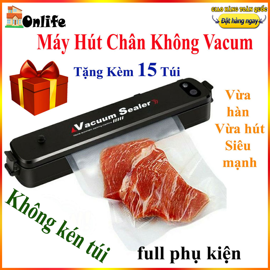 Máy hút chân không thực phẩm, Máy hút chân không mini cầm tay, Máy hút chân không va hàn miệng túi, máy hút bảo quản đồ ăn, Hút chân không, máy hút chân không cao cấp, Máy hút chân không vaccum sealer