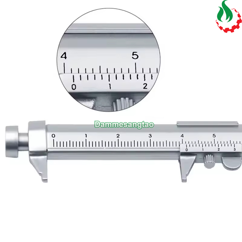 Bút bi đa năng tích hợp thước kẹp nhựa 0-100mm BTTK100